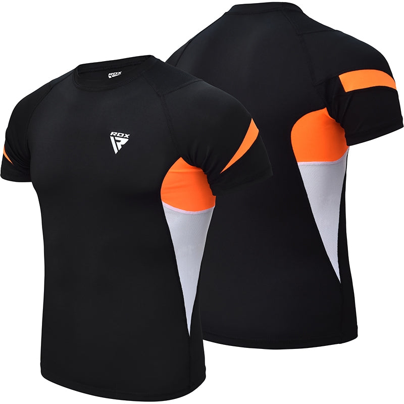 Compression Rash Guard Back RDX S3 Base Layer Compression Rash Guard – RDX Sports - USA