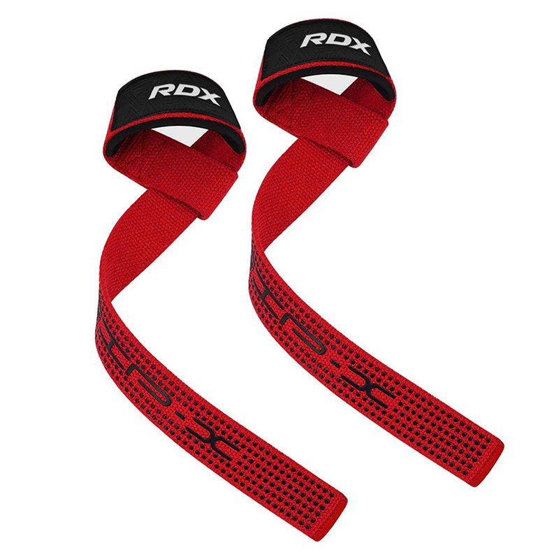 Weightlifting Padded Wrist Straps Lifting Straps-Red – Trinity