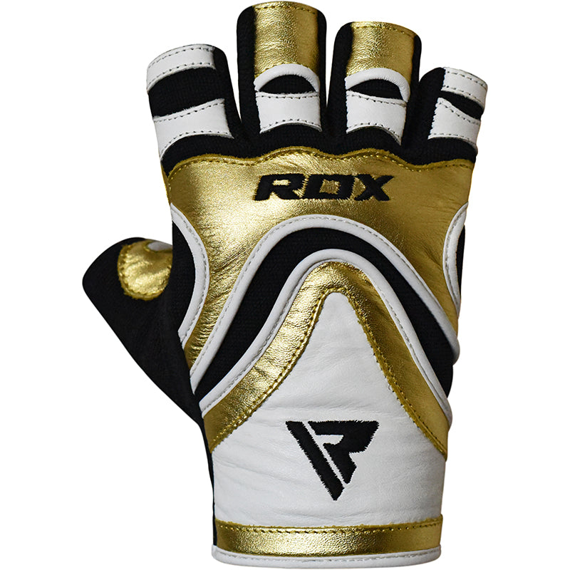 RDX S9 Glaze Leather Gym Gloves