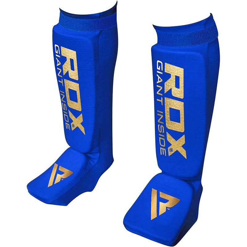 RDX SI MMA Gel Padded Lightweight Shin Instep Guard OEKO-TEXÂ®Â Standard 100 certified#color_blue