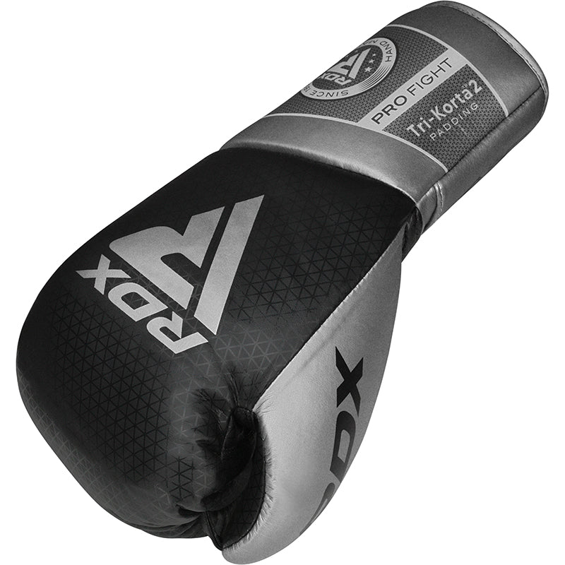 RDX K2 Mark Pro Fight Boxing Gloves#color_silver