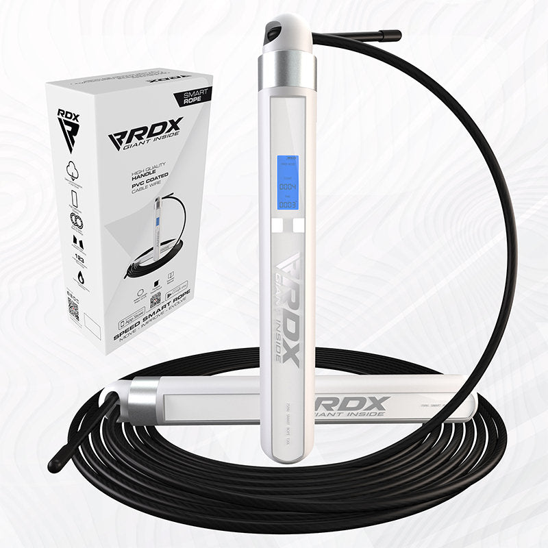 RDX 75P Rechargeable 10.3ft Smart Digital Counter Skipping Rope with USB & App