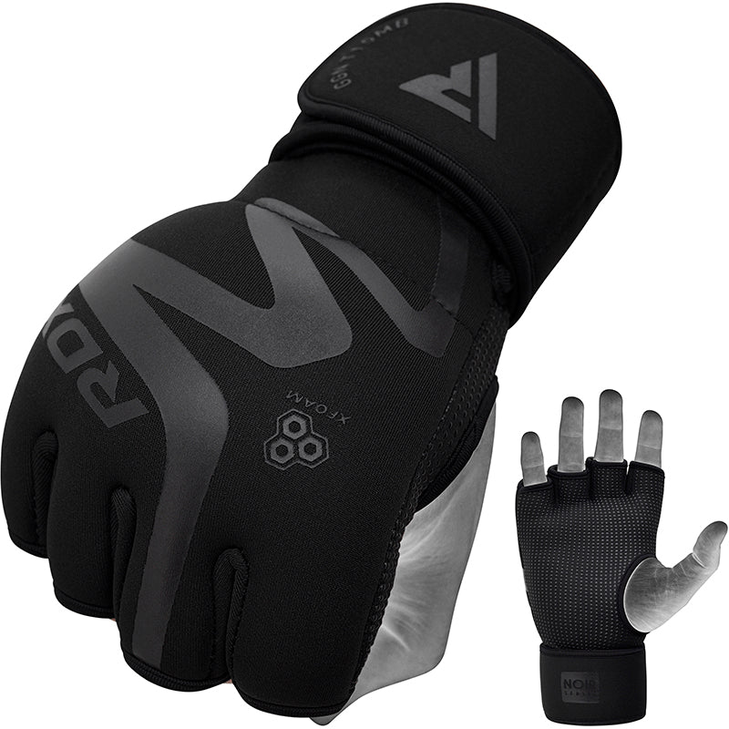 Rdx, Hand Wraps Inner Gloves, Fist Protector Wrist Support, Black, M
