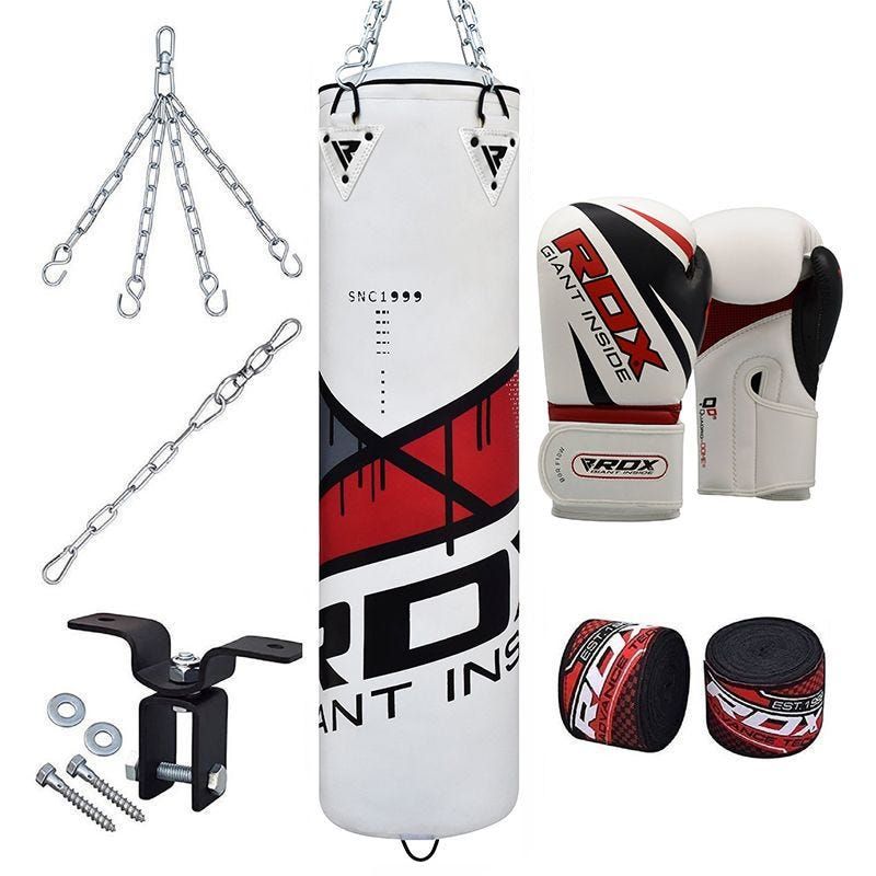 RDX F7 Ego 4ft / 5ft 8-in-1 Heavy Boxing Punch Bag & Gloves Set – RDX ...