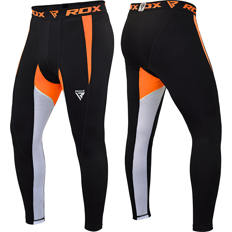 RDX X3 Base Layer Compression Pants#color_orange