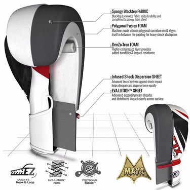 RDX X3 3FT Pro Punch Bag with Gloves