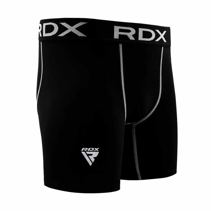 RDX X5 Large Black Thermal Compression Base Layer Shorts for Boxing MMA Running BJJ Muay Thai Gym Power Weight Lifting Bodybuilding for Men