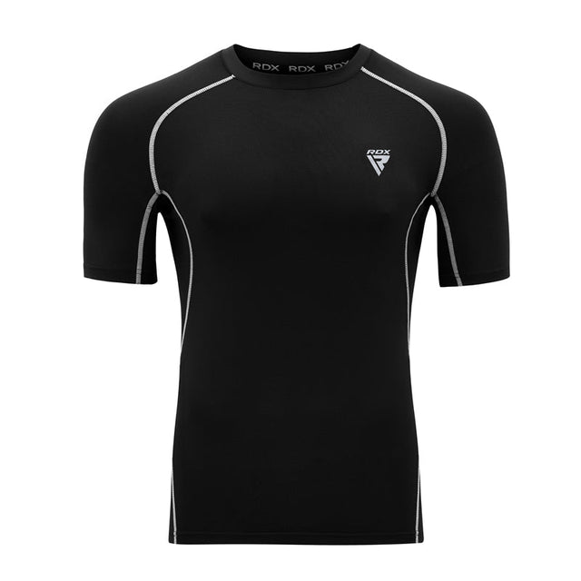 Rdx Rash Guard RDX X5 Short Sleeve Black Rash Guard – RDX Sports - USA