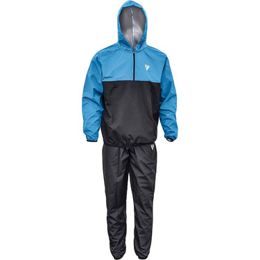RDX X6 Hooded Sauna Sweat Suit#color_blue