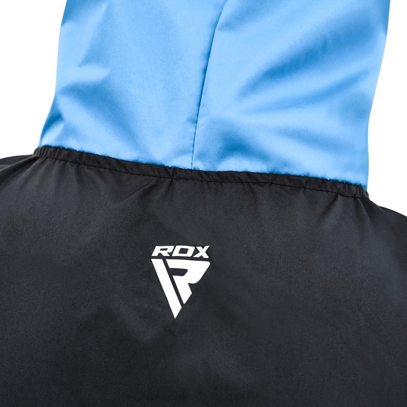 RDX X6 Hooded Sauna Sweat Suit#color_blue