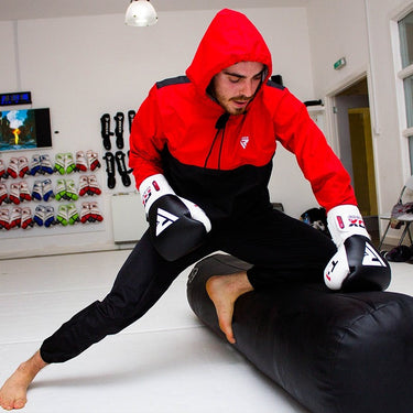 RDX X6 Hooded Sauna Sweat Suit#color_red
