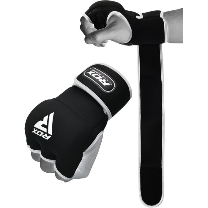 RDX X8 Boxing Inner Gel Glove with Wrist Strap#color_white