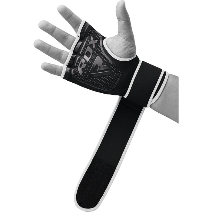 RDX X8 Boxing Inner Gel Glove with Wrist Strap#color_white